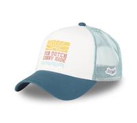 Von Dutch Men's & Women's Adjustable Surf Trucker Cap, White/Turquoise/Blue, One Size