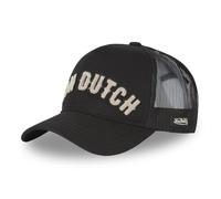 Von Dutch Men's & Women's Adjustable Trucker Cap, Athletic, Soft and Relaxed Fit, Black/Beige, One Size