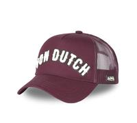 Von Dutch Men's & Women's Adjustable Trucker Cap, Athletic, Soft and Relaxed Fit, Red, One size