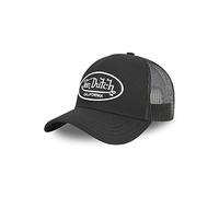 Von Dutch Men's & Women's Adjustable Trucker Cap, Durable, All Seasons and Soft, Black, White, Size U, Black, One size