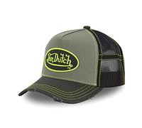 Von Dutch Men's & Women's Adjustable Trucker Cap, Soft, Athletic and Durable, Green, One Size