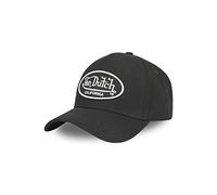 Von Dutch Men's & Women's Cap, 100% Cotton, Baseball Cap, Relaxed Fit, No Deformation and All Seasons, Black, One size