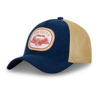 Von Dutch Men's & Women's Cap, CORDUROY Trucker Cap, Adjustable, Dark Blue/Yellow, One Size