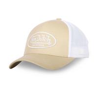 Von Dutch Men's & Women's Cap, LOFB Trucker Cap, Adjustable, White / Beige, One Size