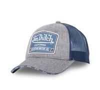 Von Dutch Men's & Women's Cap, MIXED Trucker Cap, Adjustable, Light grey / blue, One Size