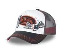 Von Dutch Men's & Women's Cap, PATCHES Trucker Cap, Adjustable, white, One Size