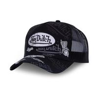 Von Dutch Men's & Women's Cap, Trucker Cap, Adjustable and Authentic, Black, One Size
