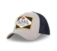 Von Dutch Men's & Women's Cap, Trucker Cap, Adjustable with Snapback, Light Grey/Dark Blue, One Size