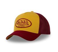 Von Dutch Men's & Women's Cap, Trucker Cap, Adjustable with Snapback, Orange/Bordeaux, One Size
