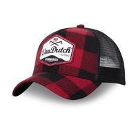 Von Dutch Men's & Women's Cap, Trucker Jack Cap, Adjustable, Red / Black, One Size