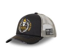 Von Dutch Men's & Women's Crew, Adjustable Trucker Cap with Snapback, Black, Size U