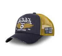Von Dutch Men's & Women's Crew Cap, Adjustable Trucker Cap with Snapback, Blue, Size U