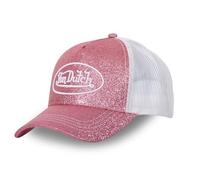 Von Dutch Men's & Women's GLITTER Trucker Cap, Adjustable and Authentic, Pink, One Size