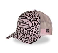 Von Dutch Men's & Women's Leopard Cap, Adjustable Trucker Cap, Pink / Black, One Size