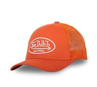 Von Dutch Men's & Women's Cap, LOFB Trucker Cap, Adjustable, Orange / White, One Size