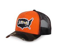 Von Dutch Men's & Women's Trucker Schott Cap, Orange O