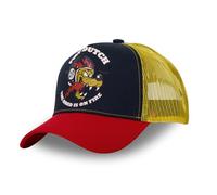 Von Dutch Men's & Women's Wolf Adjustable Trucker Cap with Snapback, Blue, Red, Yellow, Size U, Blue, One Size