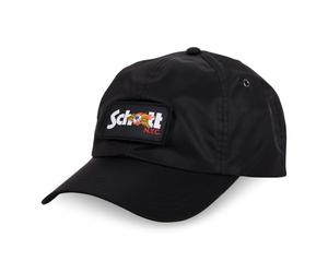 Von Dutch Men's & Women's x Schott Cap, Adjustable Trucker Cap with Snapback, Black, One Size