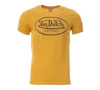 Von Dutch Men's Yellow T-Shirt OG2, Yellow, L