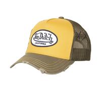 Von Dutch Mesh Trucker Cap Kaki/Yellow One Size