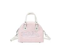 Von Dutch Mini Bowling Bag Purse, Baby Pink Furry