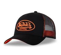 Von Dutch Men's & Women's Adjustable Cap, DOM Trucker Cap, Orange, One Size