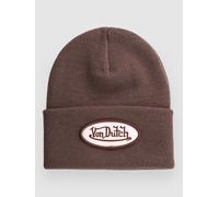 Von Dutch Patcher Cuff Beanie velvet brown Uni
