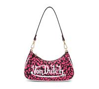Von Dutch Small Shoulder Bag for Women, Vegan Leather Y2K Purse with Chain Strap & Zip Closure, Hot Pink, One Size, Hanbag