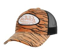 Von Dutch Soft Animal Zebra Trucker CapDutch Baseball Cap Curved Brim (One Size - Brown-Black), 6 3/4-7 1/8