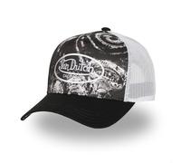 Von Dutch SUBLI Men's & Women's Cap, Adjustable Trucker Cap by Snapback, Black / White, One Size
