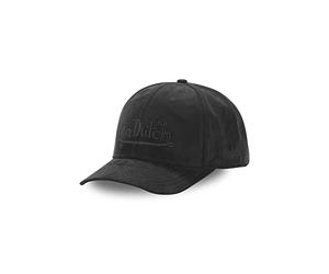 Von Dutch Suede Embroidered Baseball Cap, Black, One size