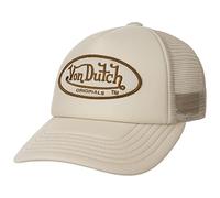 Von Dutch Tampa Oval Patch Foam Trucker CapDutch Baseball Cap Curved Brim (One Size - Beige)
