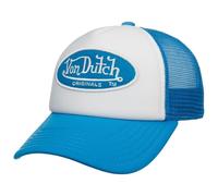 Von Dutch Tampa Oval Patch Foam Trucker CapDutch Baseball Cap Curved Brim (One Size - Light Blue)
