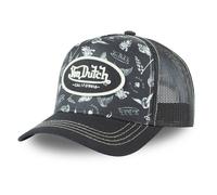 Von Dutch Men's & Women's Adjustable Trucker Cap, Athletic, Soft and Relaxed Fit, Black, One size
