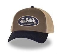Von Dutch Tricolour Oval Logo CapDutch Women/Men - Trucker Cap Baseball mesh Snapback, with Peak, Peak All-Season Spring Summer Autumn Winter - One Size Blue-Beige