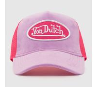 Von Dutch Trucker Cap in Pink, Velvet One Size