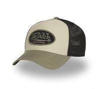 Von Dutch Trucker Cap with Mesh Adult Patch Poly, Khaki/Black/Beige, One Size