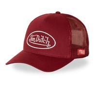 Von Dutch Trucker Mesh Snapback Cap - OVAL PATCH bordeaux - One Size