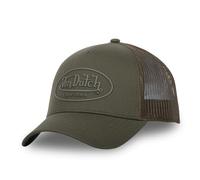 Von Dutch Uni Oval Logo CapDutch Women/Men - Trucker Cap Baseball mesh Snapback, with Peak, Peak All-Season Spring Summer Autumn Winter - One Size Olive