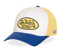 Von Dutch Classic Baseball Cap, Breathable Mesh, White and Blue, California Design, Adjustable