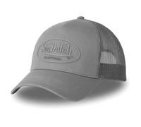 Von Dutch Adult Baseball Cap with Rubber Print Log Logo, grey, One Size