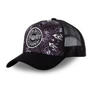 Von Dutch Men's and Women's Bandana Cap, Adjustable Trucker Cap with Snapback, Black, White, Size U, Black, One Size