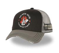 Von Dutch Men's & Women's Crew, Trucker Cap, Adjustable and Authentic, Black/Grey/White, One Size
