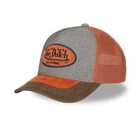 Von Dutch Style Mix Oval Patch CapDutch Women/Men - Trucker Cap Baseball mesh Snapback, with Peak All-Season Spring Summer Autumn Winter - One Size Grey-Brown