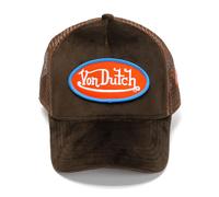 Von Dutch Velvet Trucker Brown/Red/Blue Caps