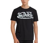 Von Dutch Vintage Graphic Tees for Men and Women - Unisex Y2K Clothes Classic Retro Streetwear Shirts (Sizes: S-XL), Black/White Logo, Large