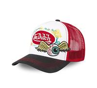 Von Dutch Women Men Adjustable Trucker Cap Loose Fit No Deformation and Original, Red, One Size