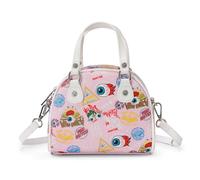 Von Dutch Womens Jax Bowling Bag - Stylish Women's Handbag with Adjustable Strap, Spacious Interior, and Iconic Logo Design, Link Pink