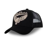 Von Dutch Women's Lion Cap, Adjustable Trucker Cap with Snapback, Black, Beige, Size U, Black, One Size