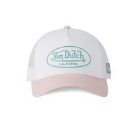 Von Dutch Women's Trucker Cap, Original, White/Pink/Blue, One Size